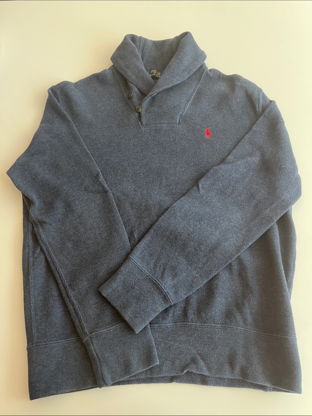 Polo by Ralph Lauren Navy Turtleneck Sweater with Red Pony
